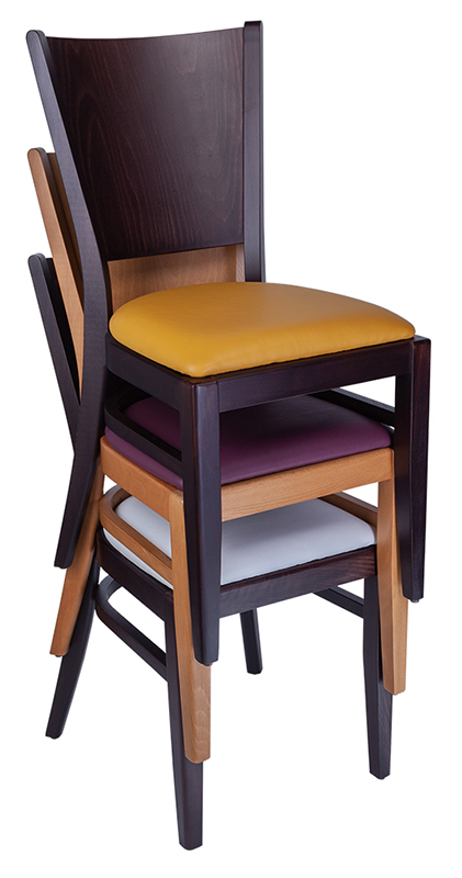 Photograph of three Rockit stools set at different heights, one red, one black and one white