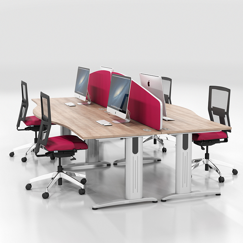 Tick Solutions Workstations Fade In Photograph of three Rockit stools set at different heights, one red, one black and one white