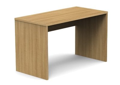 Residential education desk in wood veneer