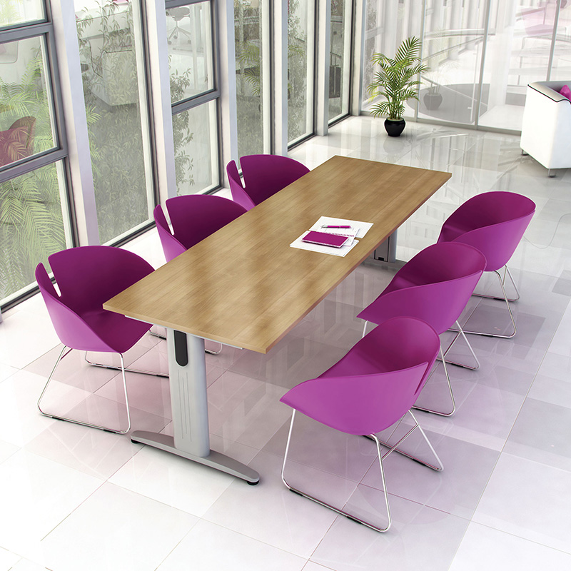 Photograph of three Rockit stools set at different heights, one red, one black and one white