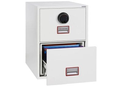 2 drawer filing cabinet safe with electronic combination lock