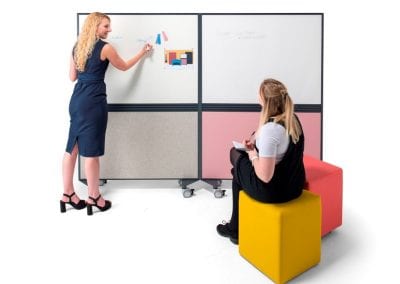 Wheeled presentation whiteboard