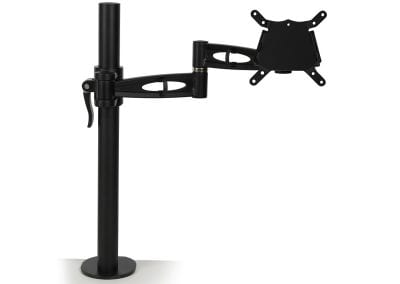 Black multi positional monitor stand