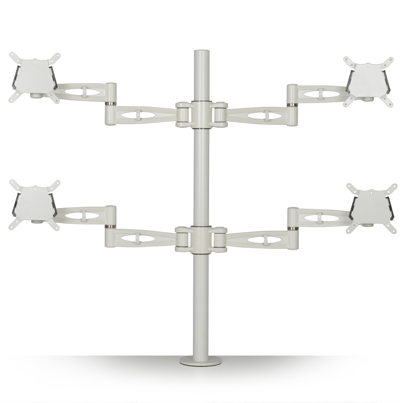 Tick Solutions Monitor Stand Fade In Photograph of three Rockit stools set at different heights, one red, one black and one white